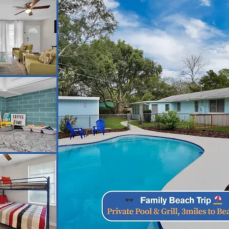 Summer Spot! Fam Trip With Private Pool And 3Miles To Beach